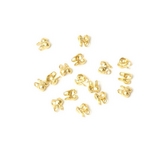 Cache-nœuds 2,2 x 3,7 mm Doré à l'or fin 24K - 10 pcs