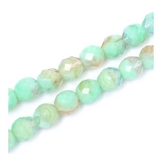 Perles de Bohème Transparentes Rondes Facettées ø 10 mm sur Fil 12 cm
