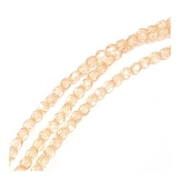Perles de Bohème Transparentes Rondes Facettées ø 6 mm sur Fil 12 cm