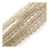 Perles de Bohème Transparentes Ovales 6 x 4 mm Ovales sur Fil 12 cm